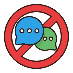 No chatting icon