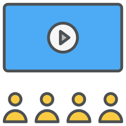 presentación de video icono