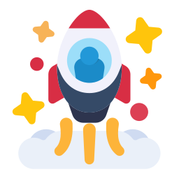 Rocket launch icon