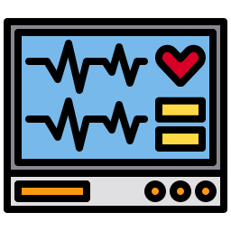 elettrocardiogramma icona