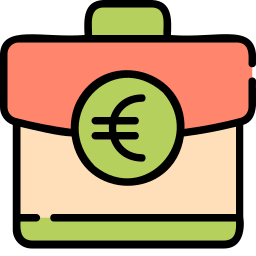 dinero en euros icono