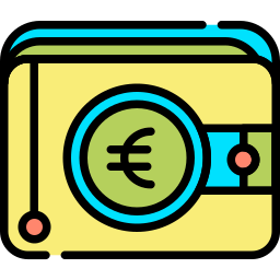 euro argent Icône