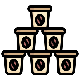 cápsula de café icono