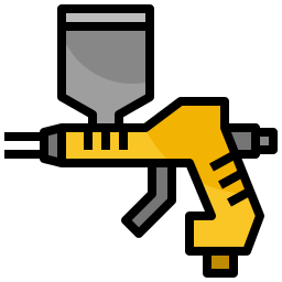 pistola de pintura en aerosol icono