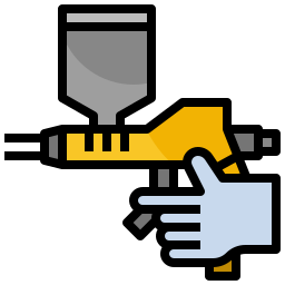 pistola per verniciatura a spruzzo icona