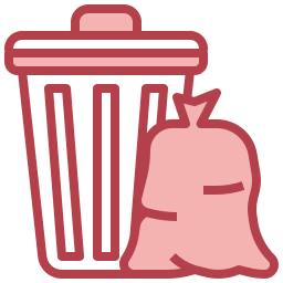 Garbage bag icon