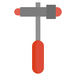 Neurology reflex hammer icon