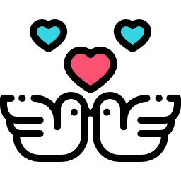 Love birds icon