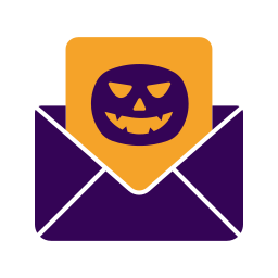 Halloween card icon
