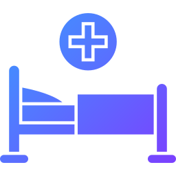 letto d'ospedale icona