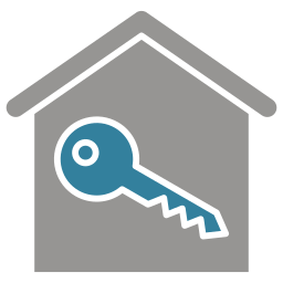llave de casa icono