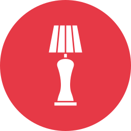 lampada da pavimento icona