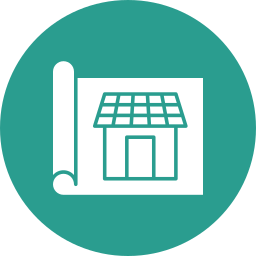 Solar house icon