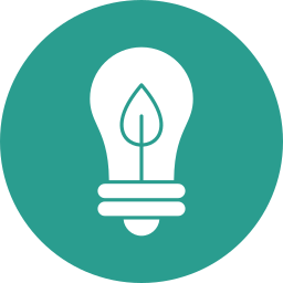 Eco bulb icon