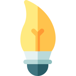 lampa świeca ikona
