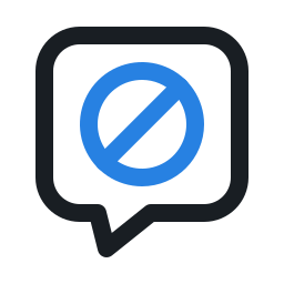 Block chat icon