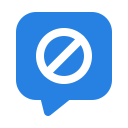 Block chat icon