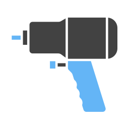 pistola de impacto de aire icono