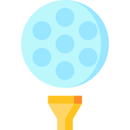 pallina da golf icona
