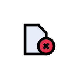 Delete file icon
