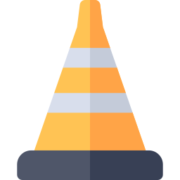 Traffic cone icon