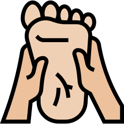 massaggio ai piedi icona