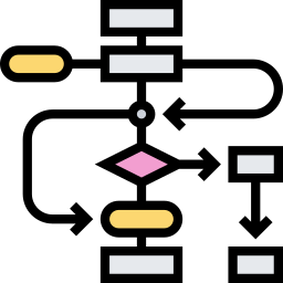 diagramma di flusso icona