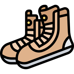 zapato de boxeo icono