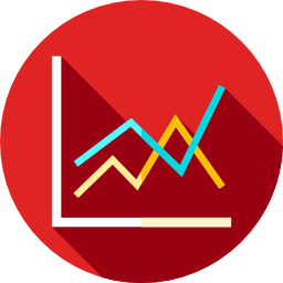 gráfico de linea icono