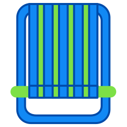 chaise de plage Icône