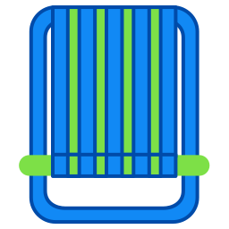 Beach chair icon