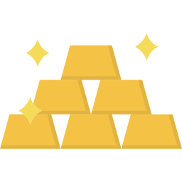 Золотой слиток иконка