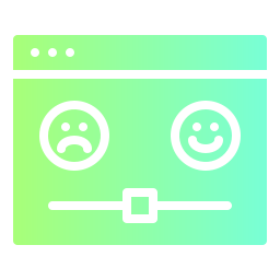 Satisfaction scale icon