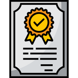 certificado de garantía icono