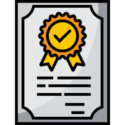 Guarantee certificate icon