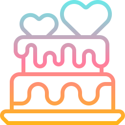 Wedding cake icon