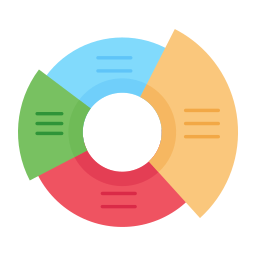 diagramme circulaire Icône