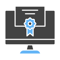 Online certificate icon