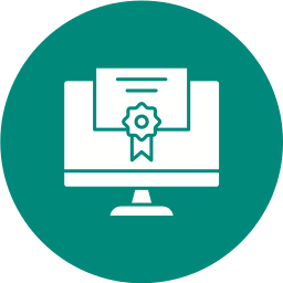 Online certificate icon