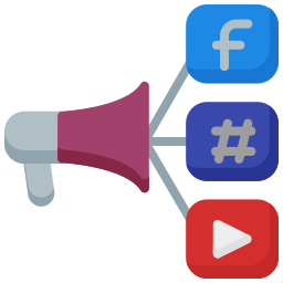 Social media marketing icon