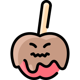 karmelowe jabłko ikona