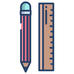 鉛筆と定規 icon