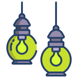 Hanging lamp icon