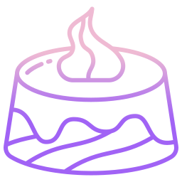 gâteau en mousseline de soie Icône