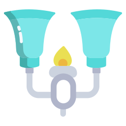 Wall lamp icon