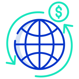 wereldwijd bankieren icoon