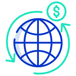 globales bankgeschäft icon