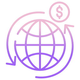 globales bankgeschäft icon