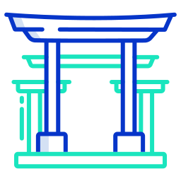 templo asiático icono