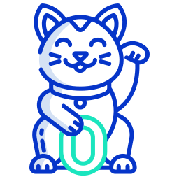 Lucky cat icon